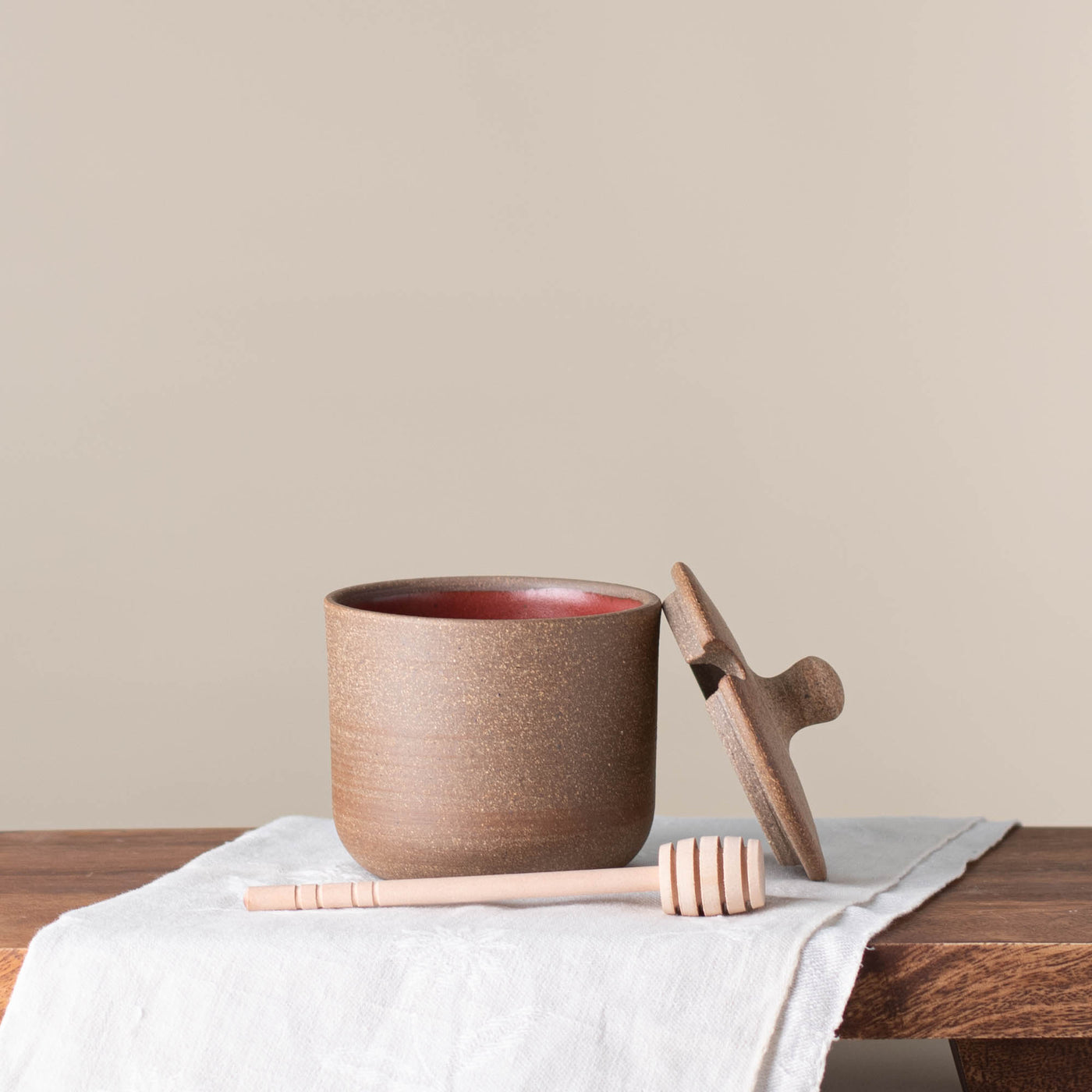 Honey Pot/Sugar Jar in Brick